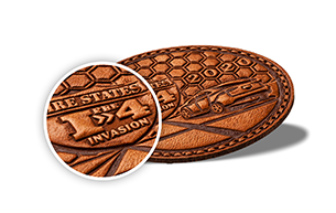 embossed